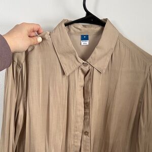 Old Navy Beige Long Sleeve Shirt